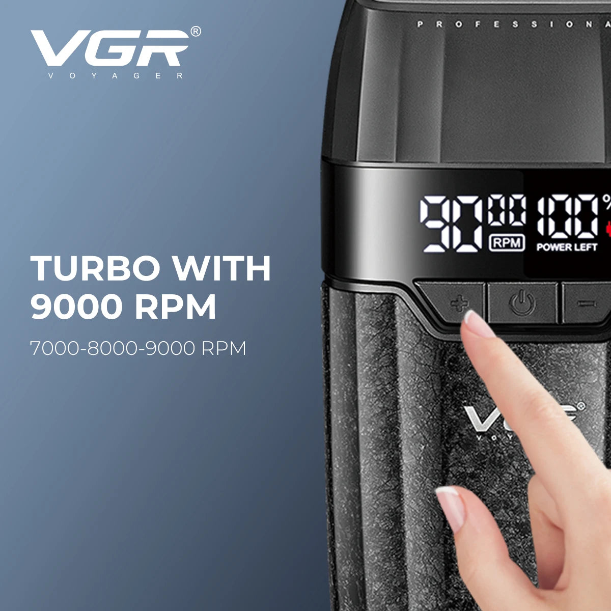 VGR Hair Clipper Professional 9000RPM Hair Cutting Machine Face Shaver Reciprocating Beard Trimmer Hair Trimmer for Men V-640 S3