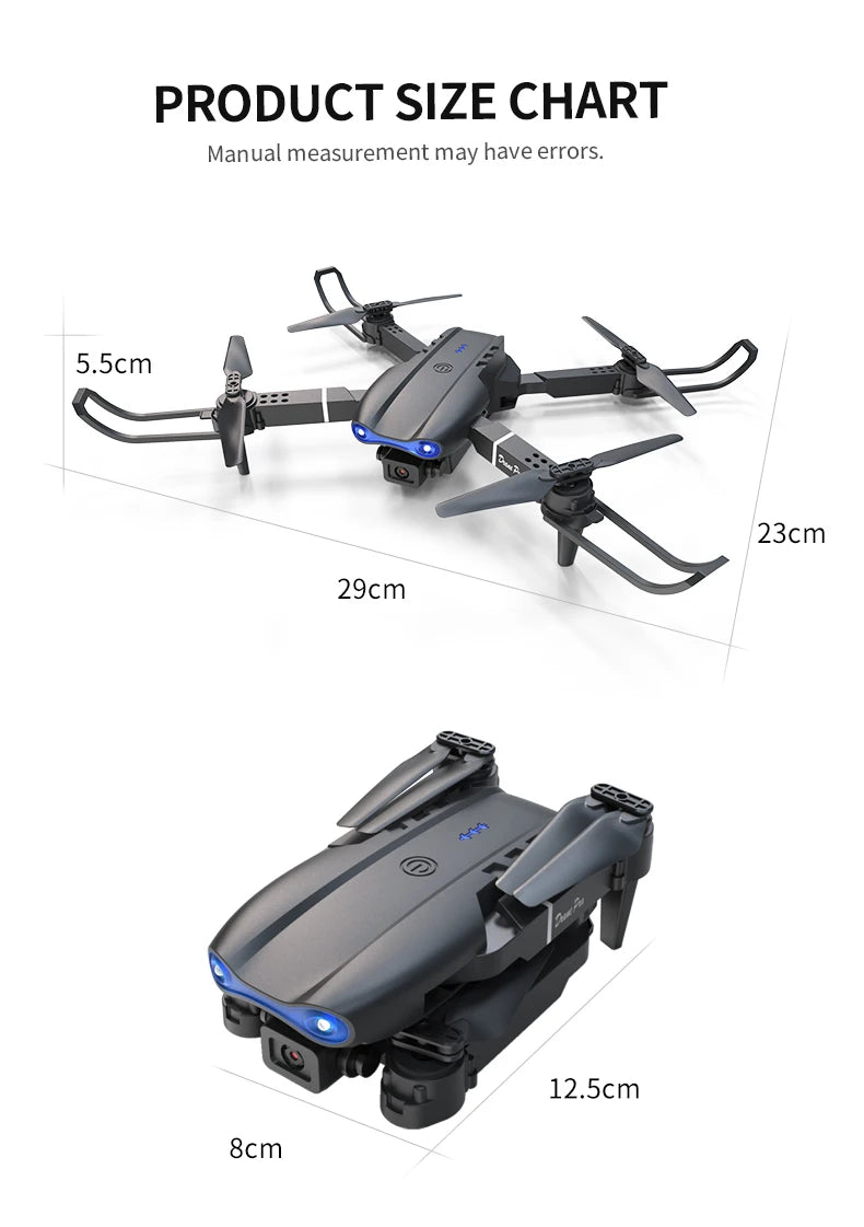 E99 Pro Drone Screen remote control Quadcopter Remote Four Axis Aircraft 8K HD Photography UAV Altitude Fixation Helicopter Toy
