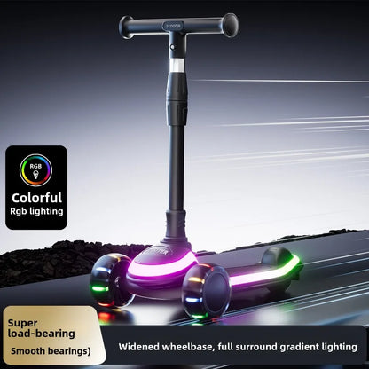 3-in-1 children's scooter with a wider thicker deck safety suitable for both boys and girls helping to develop children balance