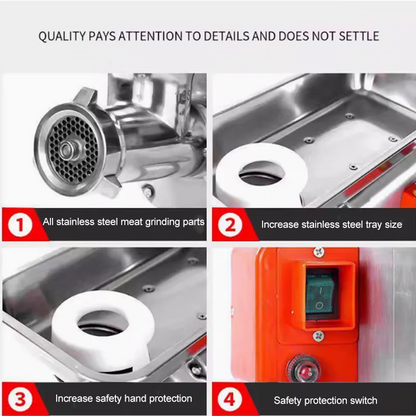 Stainless Steel Meat Grinder Food Processor for Meat Grinder Meat   Grinder Sausage Maker