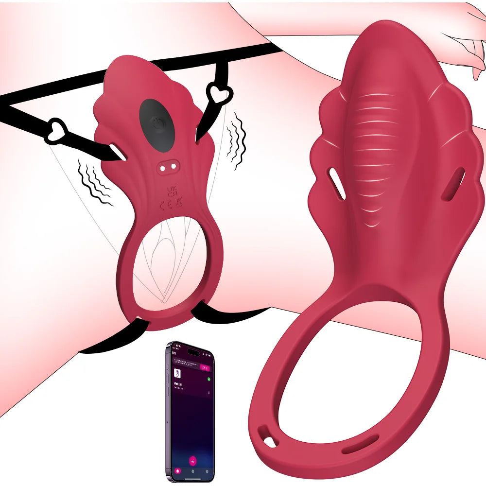 Sexy Adult Female Wearable Panty Vibrator Masturbation Tool Couple Vibrator Stimulator Vagina Vibrating Penis Ring Sex Toys
