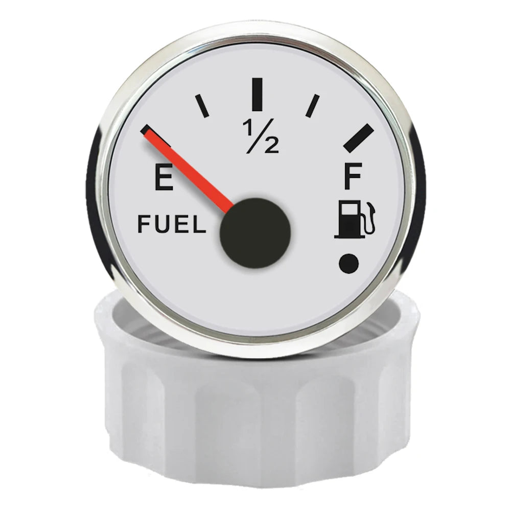 ELING 52mm Fuel Level Meter Indicator Gauge 0-190ohm 240-33ohm Signal with Alarm with Backlight 12V 24Volts Waterproof for Car