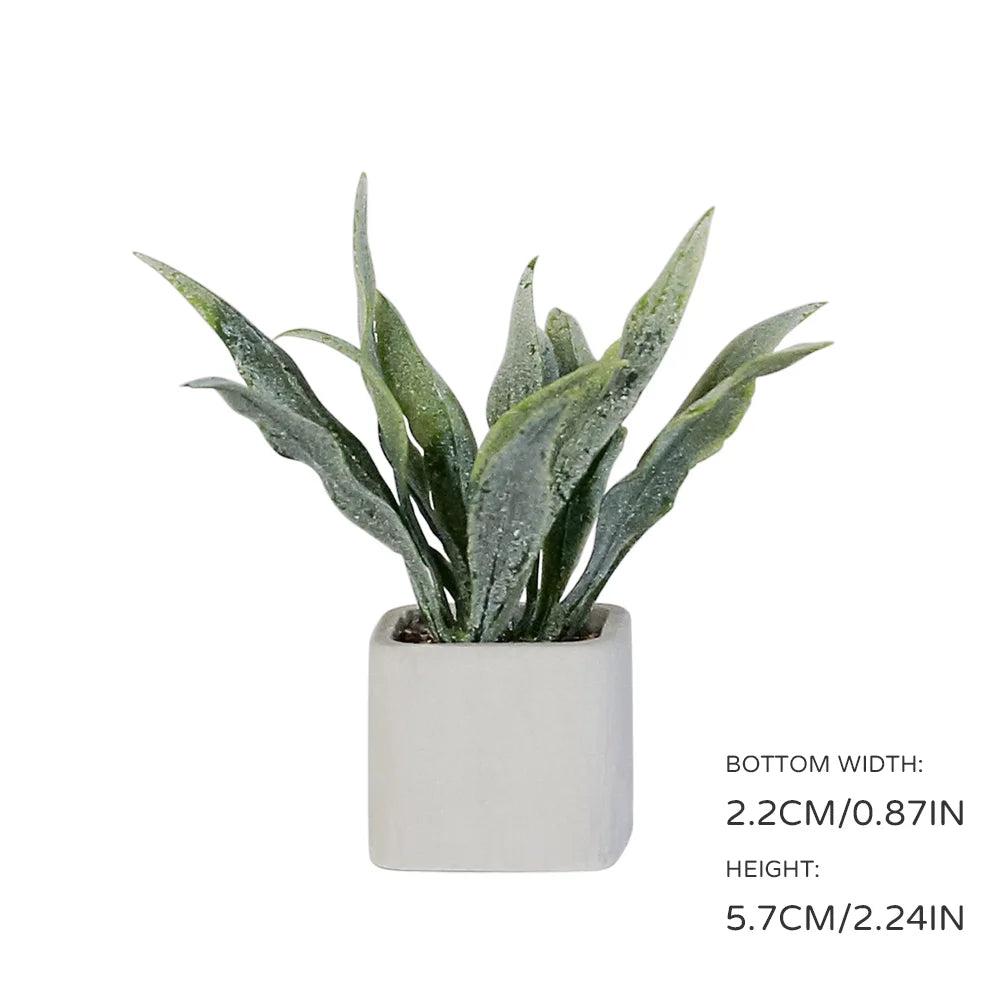Aizulhomey Dollhouse Accessories Mini Plant Dollhouse Decoration Suitable for 1:6 Scale Dollhouse Neo Blythe