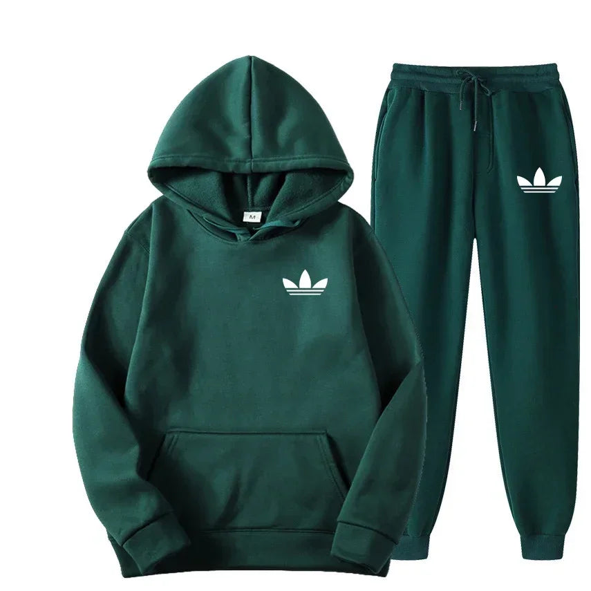 2025 New Men's Fashion Casual Tracksuits Outdoor Jogging Hooded Sets Sports Luxury Hoodie + Pants Suit Clothing