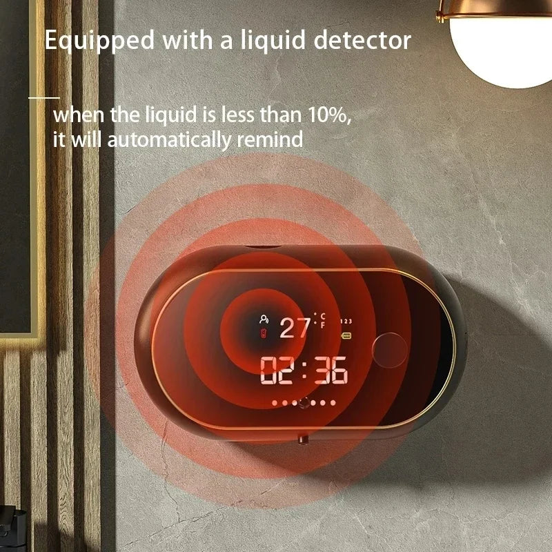 Zai Xiao New Soap Dispenser Wall Mounted Induction Automatic Touchless Soap Dispenser USB Rechargeable Electric Soap Dispense
