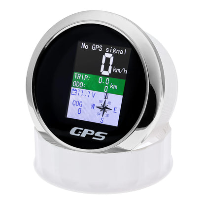 85mm Digital GPS Speedometer Odometer with GPS Antenna TFT Screen Waterproof Voltmeter Universal for 12V 24V Car Boat Motorcycle