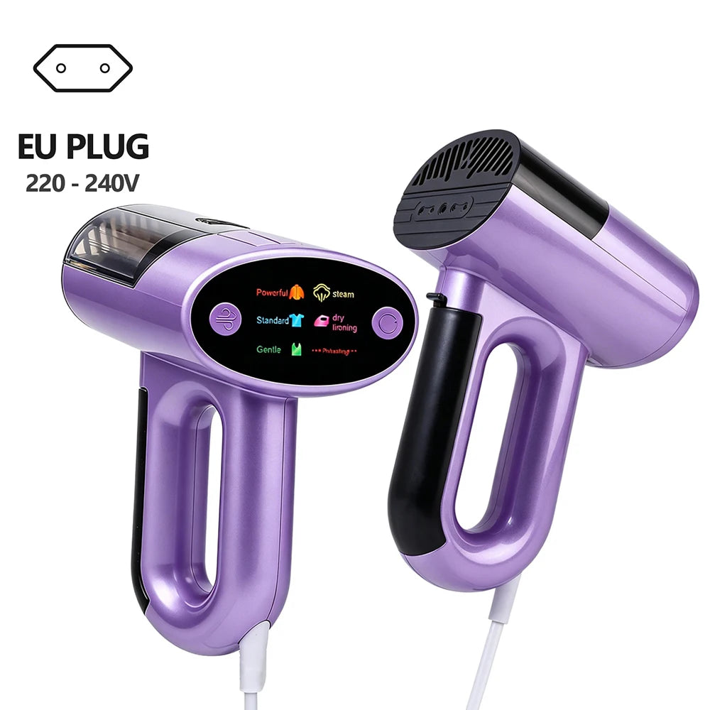 1000W Powerful Adsorption Vacuum steamer 2 in 1 Steam Ironing Dry Ironing Handheld Garment Steamer Smooth Out Stubborn Wrinkles