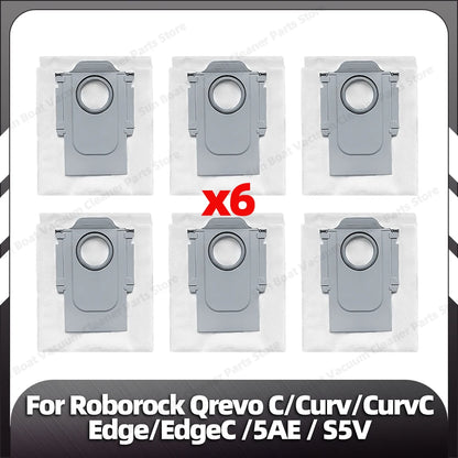 Fit for Roborock Qrevo C/Curv/CurvC/CurvC PRO/Edge/EdgeC/5AE/S5V/S5X/5AI/5XC Main Side Brush HEPA Filter Mop Pad Dust Bag Parts