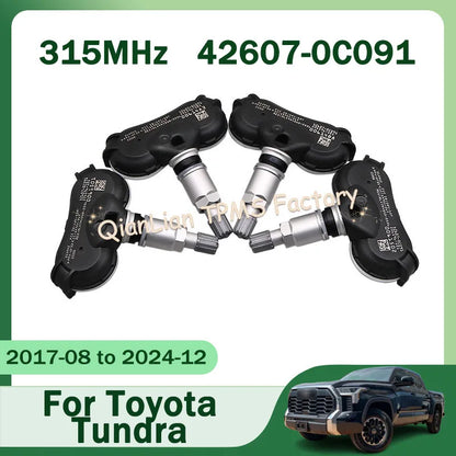1/4pcs 42607-0C091 426070C091 TPMS Tire Pressure Monitor System For Toyota Tundra RAV4 Sienta Highlander 315MHz Tire Sensor
