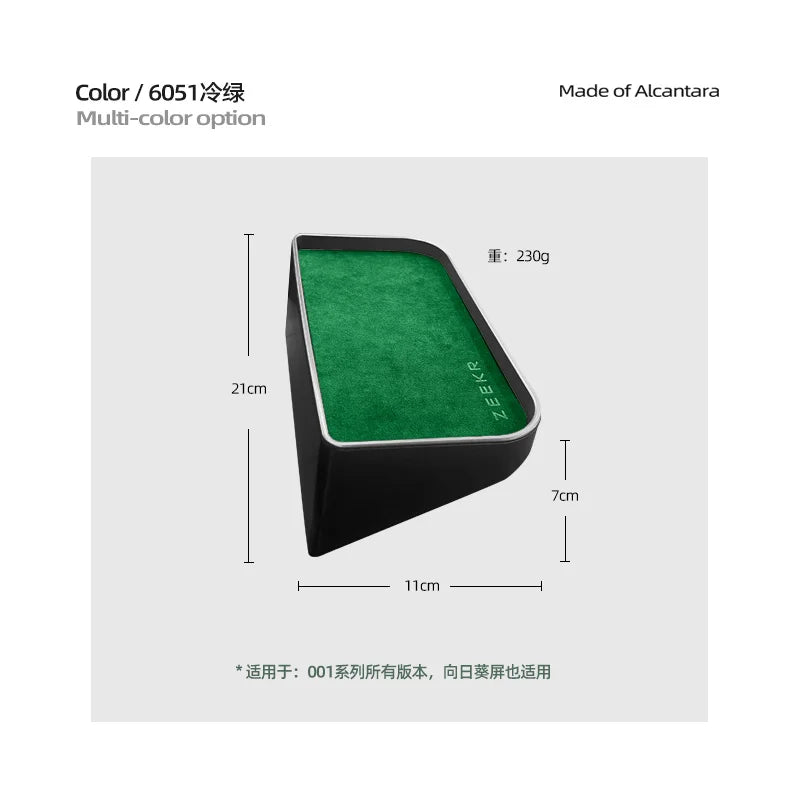 For Zeekr 001 2024 Storage Box Behind The Central Control Screen Navigation Screen Storage Alcantara suede Car Accessories
