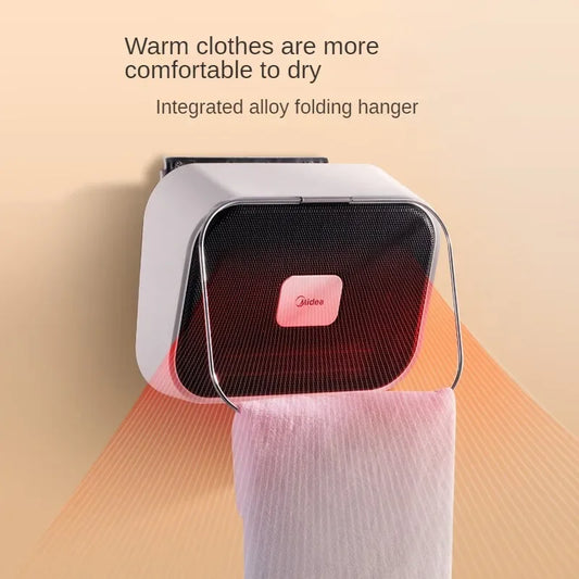 Midea Portable Electric Heater Mini Home Heater with Fan Waterproof for Bathroom HFY20Y Portable Heater Space Heater
