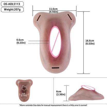 SXXY Super Lifelike Vagina Chastity Cage Penis Hiding Insertable Toy Flexible Silicone Cock Cage Adult Intimate Pleasure Product