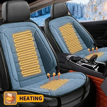 NEW 1-2PCS Heated Car Seat Cover Car Heating Cushion Winter Heated Seats Car Seat Warmer 12V Seat Cushion For Back And Seat