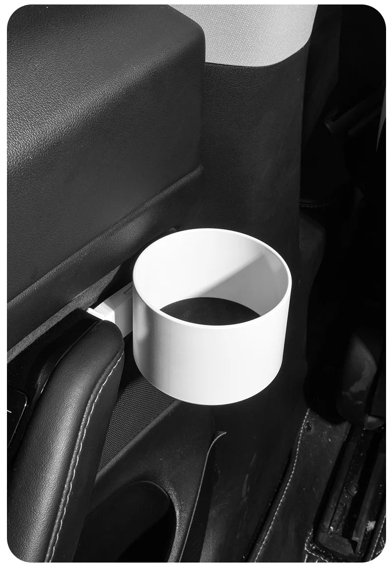 Cup Holder Adapter Tesla Model 3 Tesla Model Y Accessories Car Door Cup Holder Bottles Expander Organizer with Silicone Coaster