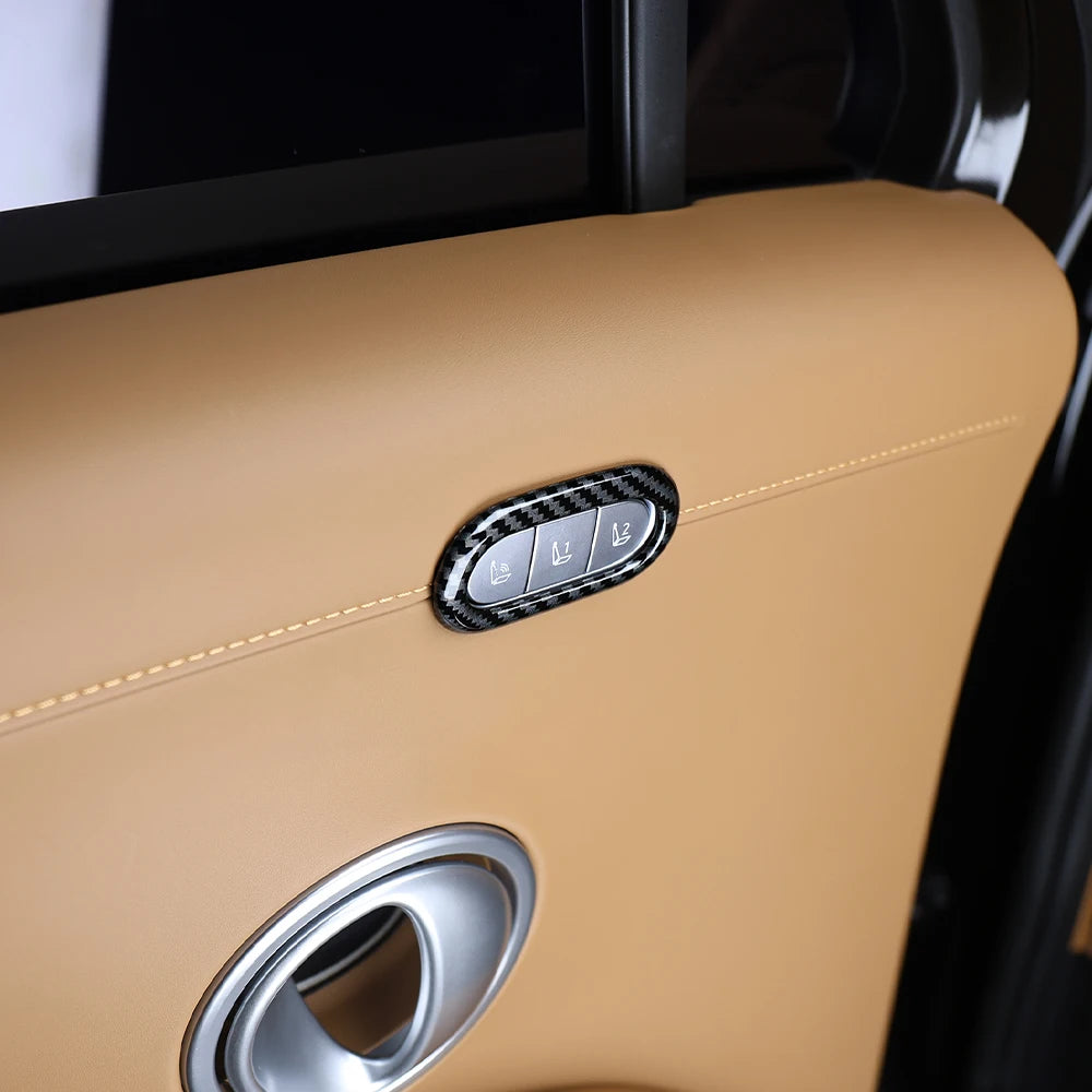 For Hyundai Palisade LX3 2026 Car Seat Control Switch Protective Cover Carbon Fiber Pattern Wood Grain Interior Styling Parts