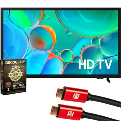 HD Smart TV 2025 CPS Exclusive 1-Year Protection, 2X HDMI Cables and Deco Gear Complete Home Theater Begner's Guidebook