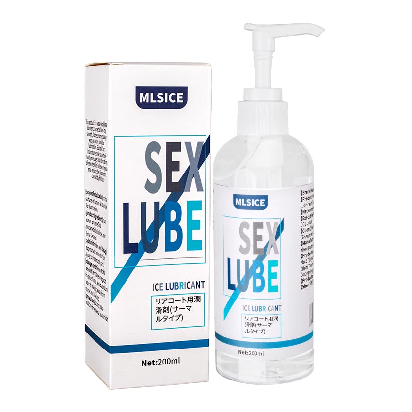 200ml/300ml Anal Lubricant Silicone-Based & Water-Based Sex Lube Safe Personal Intimate Semen Lubrication Sexy Toy Gel Women Men