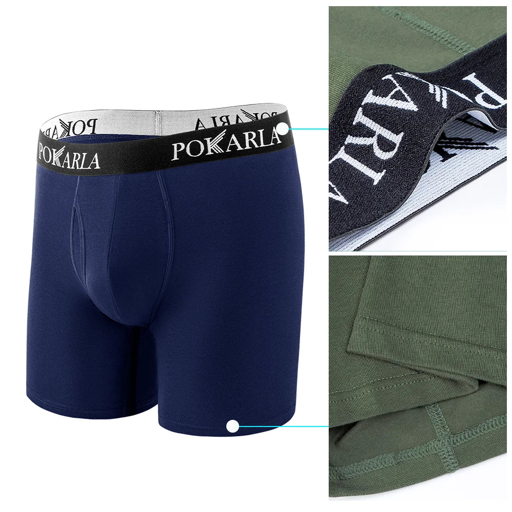 5PCS/Lot Men's Underwear Boxers Cotton Underpants Male Sexy Panties Breathable Comfortable Man Boxer Shorts U Convex Lingerie