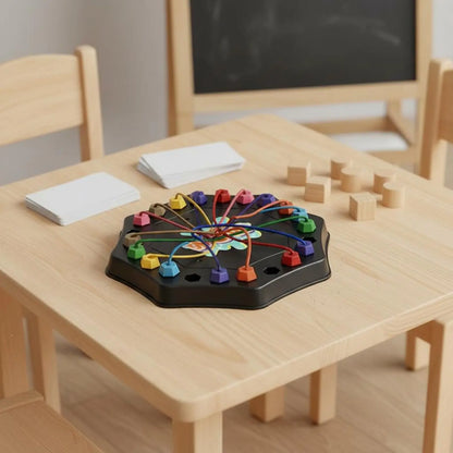 Rope Untangling Game Sturdy Elastic Cords String Untangling Test String Brain Teaser Board Interactive Play for Classroom, Party