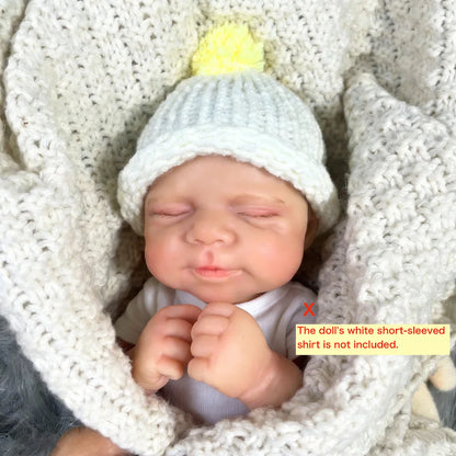 Mini 13 Inch Pascale Reborn Doll Full Solid Silicone Body Adorable Doll Toy Birthday Christmas Gift
