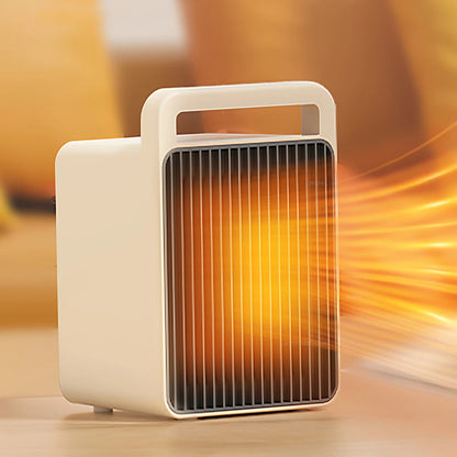 Mini Electric Heater For Room 600W PTC-Ceramic Fast Heating Portable Desk Fan Warmer Household Warm Air Bedroom Warming Machine