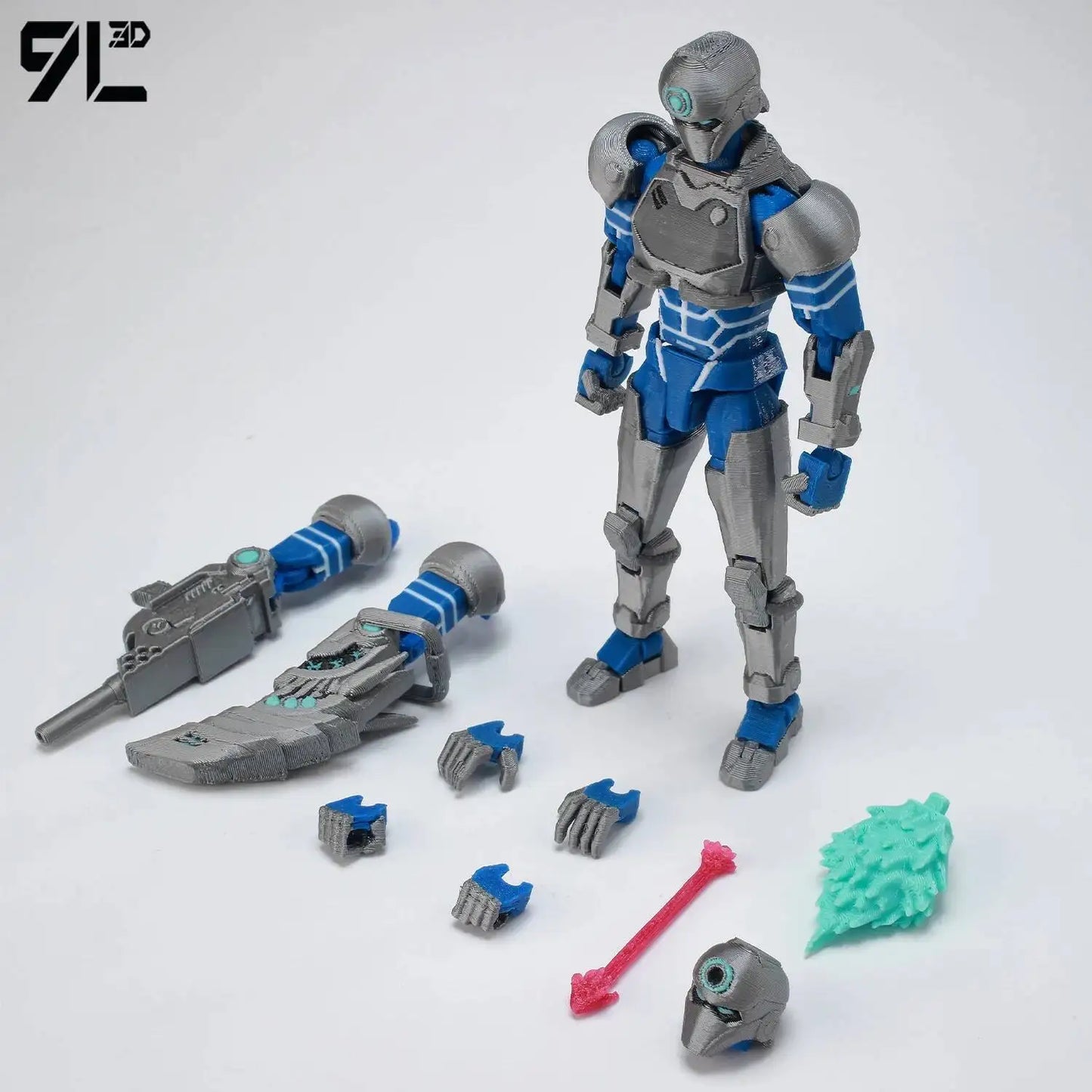 9L3D Printed Invincible Tech Jacket Toys Action Figures Titan13 T13 Dummy 13 Superheroes Multi-Jointed Movable Shapeshift Toys
