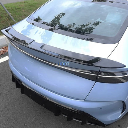 For BYD Seal EV 2022 + Car Styling Fixed Wind Pressure Tail Wing Cover Rear Trunk Roof Spoiler Sport Surround Plate Accessories
