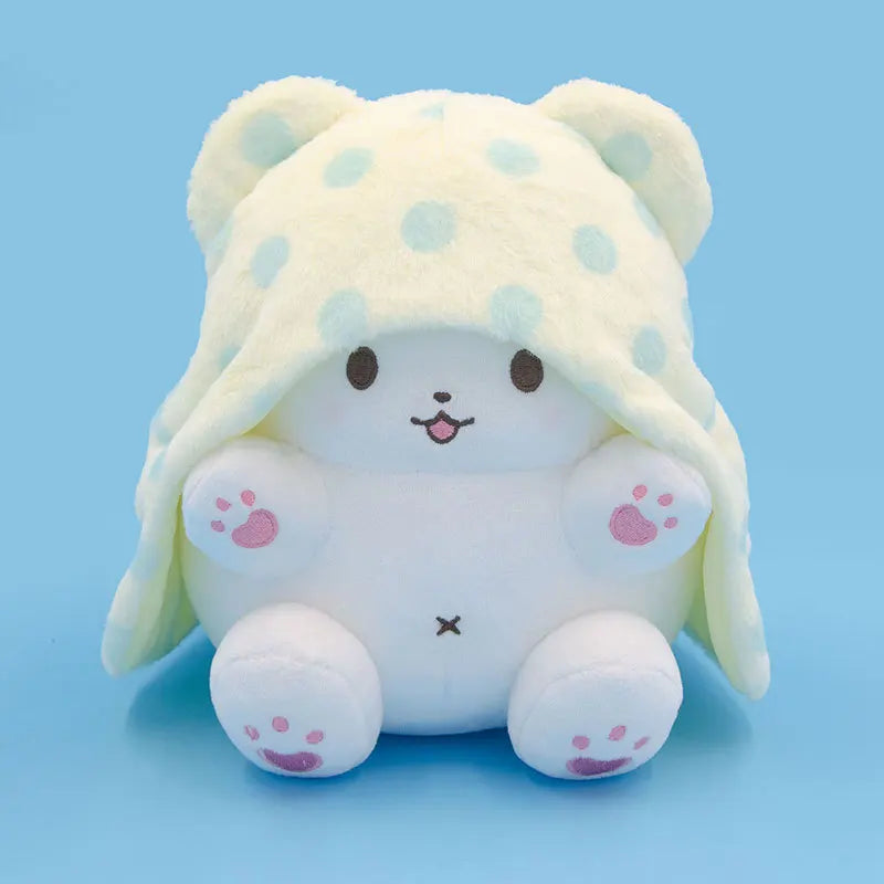 Genuine Kawaii Sanrio Marumofubiyori Blanket Bear Plush Doll Toys Kitty Melody Stuffed Pillow Toys Plush Pendant Gifts For Girl