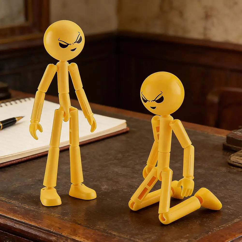 3D Printing Mannequin Multi-jointed Stickman Toy Stickman Action Figure Toy with Movable Joints Assembled Gifts For Kids Adult