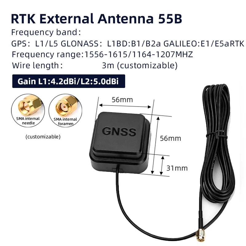 HONGXIN High-Precision RTK Antennas, Single and Dual-Band Full-Frequency Antennas, Vehicle-Mounted GPS Antennas