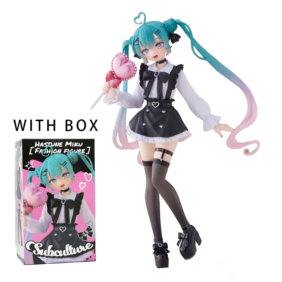 Hot Kawaii Girl Hatsune Miku Anime Figure Fashion Subclture Miku Action Figure Christmas Gift PVC Collection Model Doll Toys