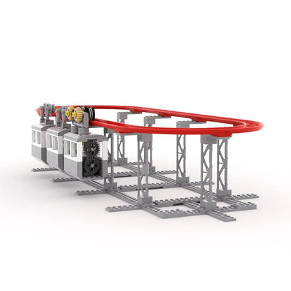 MOC STEM Technological Building Blocks Railway Track Cable Model Science Toys For Children Antistress Assembly Bricks Kits