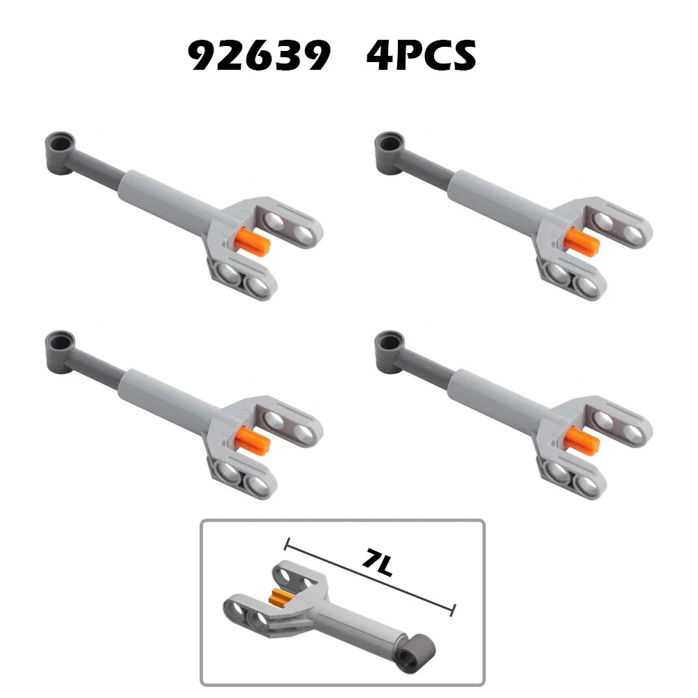 MOC Bricks Technical Parts Pneumatic Pump Small V2 with Reinforced Cylinder Hose Air Power Bricks Compatible With 8800 Blocks