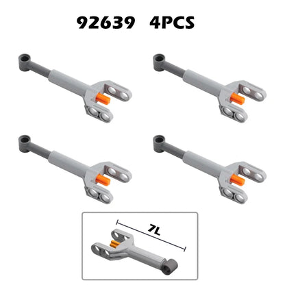 MOC Bricks Technical Parts Pneumatic Pump Small V2 with Reinforced Cylinder Hose Air Power Bricks Compatible With 8800 Blocks