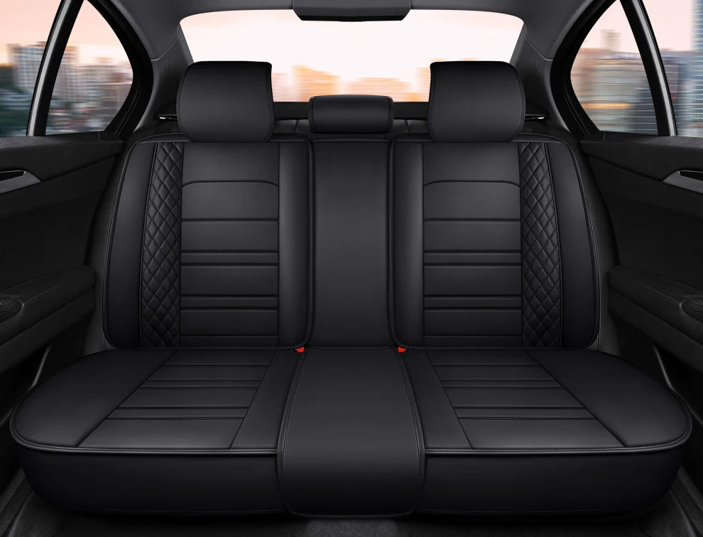 Full Coverage Pu Leather Car Seat Covers for FORD Focus MK2 Edge Explorer Ecosport Escape Everest Fiesta C-MAX Car Accessories