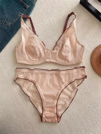 Full Coverage Minimiser Bra for Large Bust, Ultra Thin Seamless Wireless Lift & Support Anti Sag Set BANERDANNI S-2XL 32-40 ABC