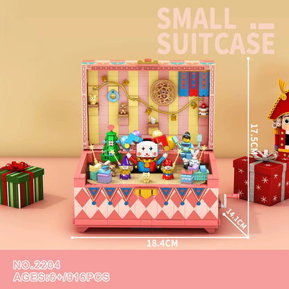Secret Box Streetscape Mini Diamond Building Block Villa Art Studio Room Circus Building Brick City Street View Creative Toy