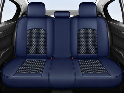 5-seat  car seat cover, new nappa leather ice silk fixed lumbar support, four-season universal, suitable for most cars
