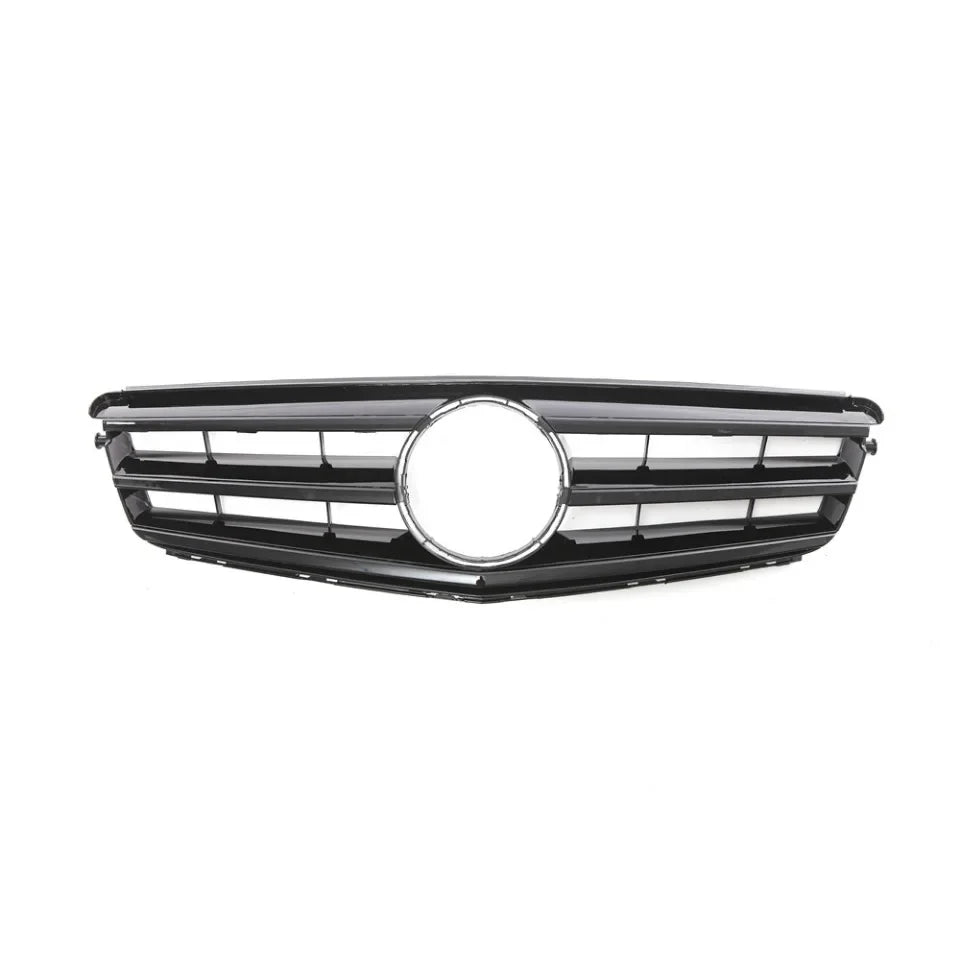 XVIP AMG Style Front Bumper Grille For Mercedes Benz C-Class W204 2008-2014 C180 C200 C350 S204 Glossy Black GTR Style Grille