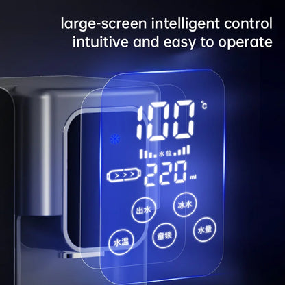 Wall mounted household water purifier without water tank pipeline water dispenser, instant hot direct drinking