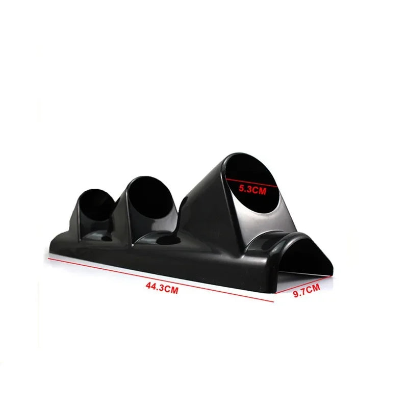 Universal 1 2 3 Hole Left/Right Hand  Auto Dual Holes A-Pillar Holes Gauge Holder Pod Modified Instrument for Black 52mm
