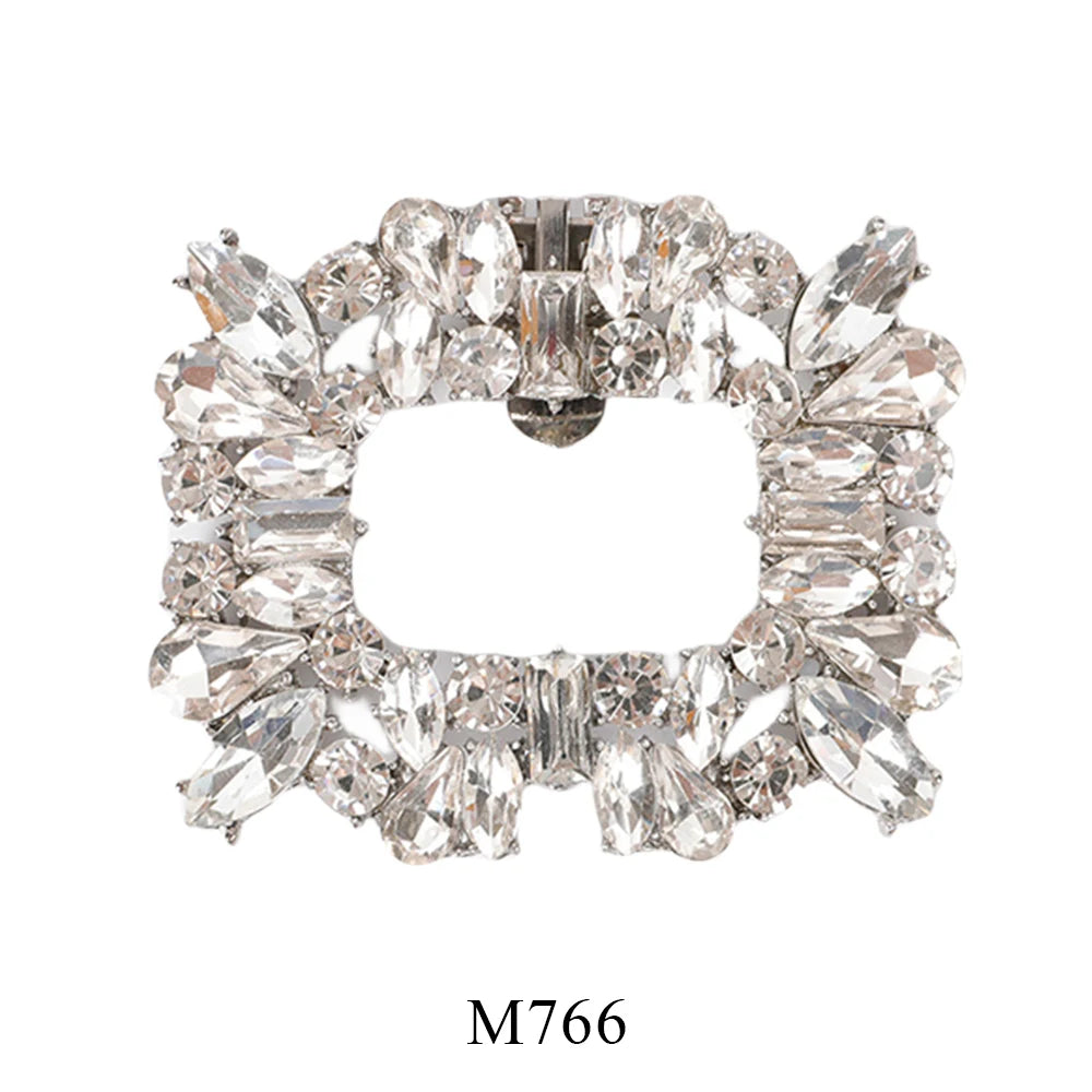 1Pc Shiny Shoes Clips Women High Heel Rhinestone Wedding Bride Shoes Charm Buckle Decorations Jewelry Shoes Accessories