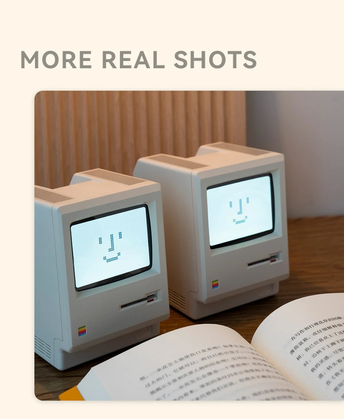 Retro Macintosh Alarm Clock A Classic Desktop Ornament with A Digital Clock Design