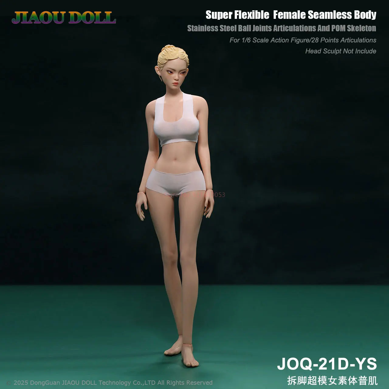 Super Flexible Female Seamless Body Stainless Steel Ball Joints Articulations And Pom Skeleton For 1/6 Scale Action Figure