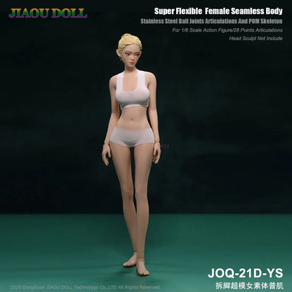 Super Flexible Female Seamless Body Stainless Steel Ball Joints Articulations And Pom Skeleton For 1/6 Scale Action Figure