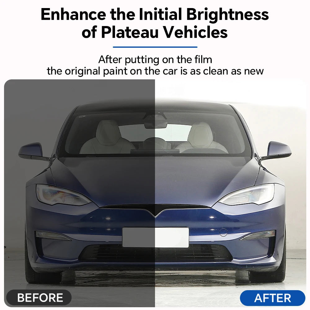 For Tesla Model S 2021-2025 TPU Car Film 9Mil Pre-Cut Paint Protection Film Full Vehicle PPF Invisible Anti-scratch Vinyl Wrap