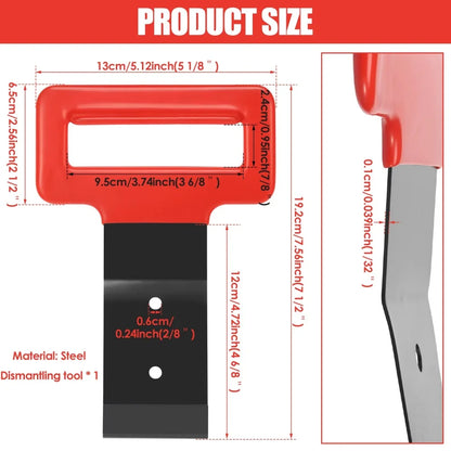Portable Automotive Window Belt Molding Removal Tool Soft Non-slip Grip Handle Car Trim Molding Disassembly Hand Tool