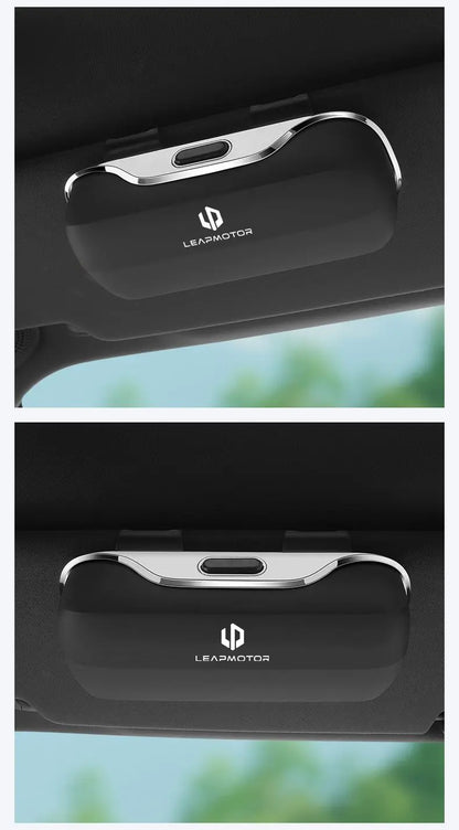 For Leapmotor C10 C16 T03 C11 Car Glasses Box Portable Car Sunglasses Holder In The Car Driving Glasses Holder Eyeglass Case