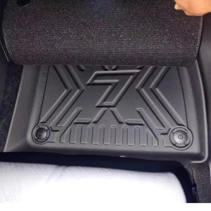 Car Floor Mats For 5 Seats Zeekr 7X 2024 2025 2026 All-Weather Cargo Liner Trunk Mat TPE Waterproof Floor Liner LHD  RHD