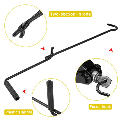 3 Ton Scissor Jack Lift Wind Up Tools For Car Van Garage with Wrench Speed Handle